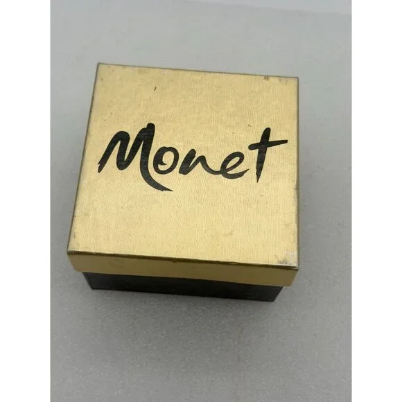 NOS Monet Gold Tone Feather Brooch Pin - Picture 5 of 5